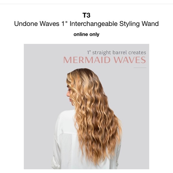 T3 1” Undone Waves Interchangeable Barrel Wand - Picture 2 of 4